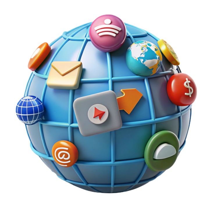 Download Global Digital Interconnectivity A Visual Representation for free